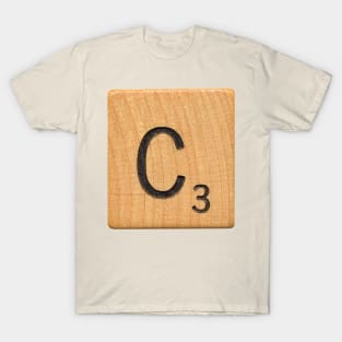 Letter Tile 'C' T-Shirt